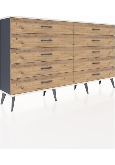 Arges Konsol 10 Çekmeceli 176x30x99 Antrasit-aytaşı/çam Aytası/atlas Çam - Antrasıt Arges Konsol 10 Çekmeceli 176x30x99 Antrasit-aytaşı/çam Aytası/atlas Çam - Antrasıt