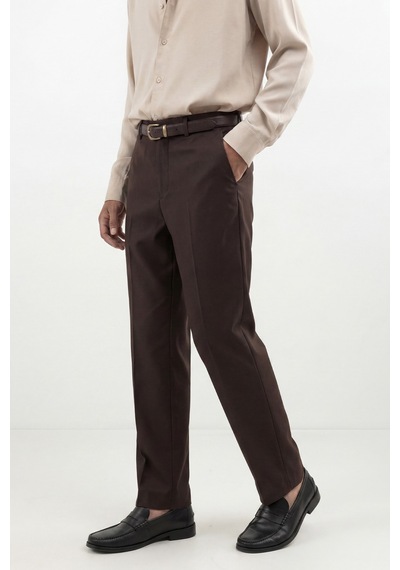 Antioch Tapered Fit Erkek Pantolon Koyu Kahve