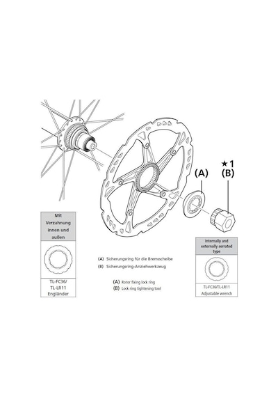 Shimano Tl-lr11 Rotor Sökme-takma Aleti Sm-rt10 Uyumlu Siyah