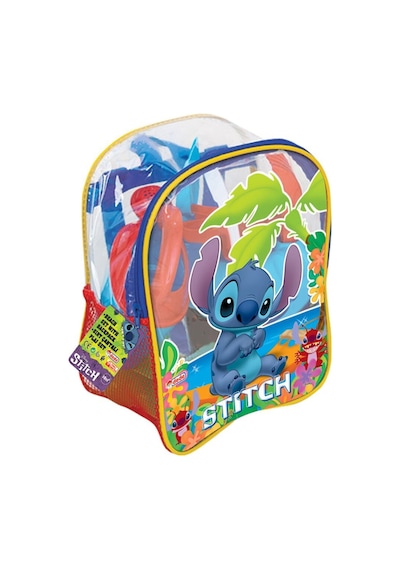 04063 Stitch Resimli Sırt Çantası Plaj Seti