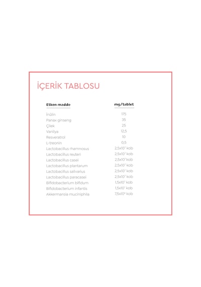 Next-Microbiome Probiome-Novo 60 Çiğneme Tablet
