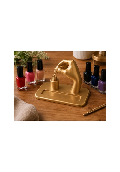 Oje Süren El Figürlü Kartvizitlik Nail Art Güzellik Salonu Masaüstü Kart Tutucu 3d Baskı