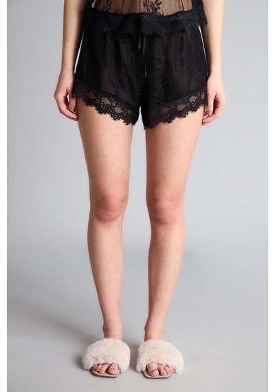 Defacto Dantelli Pijama Takımı Tül Üst Alt H1380AX26SP
