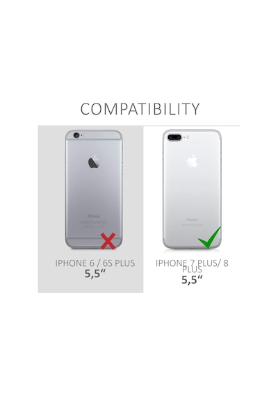 Teknomoda Apple Uyumlu iPhone 7 PLUS Kılıf Boyun Omuz Askılı iPli Anti Şok Köşe Korumalı Şeffaf Silikon