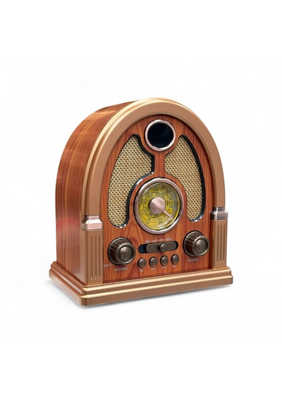 Nostaljik Büyük Boy Radyo,şık Tasarım Eskitme Nostalji Radyo