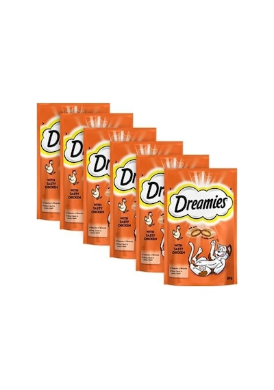 Dreamies Dreamıes Tavuklu Kedı Odulu Maması 60 Gr X 6 Adet