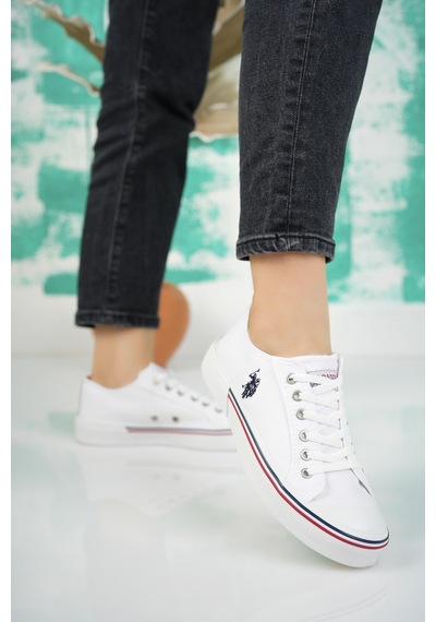 U.s. Polo Assn. Penelope 3fx Beyaz Kadın Sneakers-beyaz Beyaz