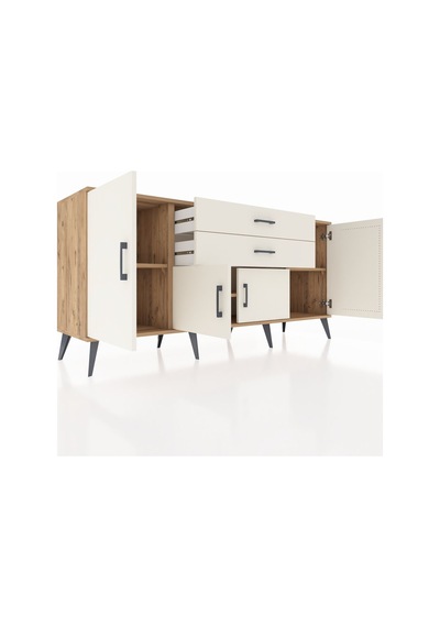 Hyperion Konsol 3 Raflı 2 Çekmeceli 4 Kapaklı 176x44x83 Çam-aytaşı Aytaşı Hyperion Konsol 3 Raflı 2 Çekmeceli 4 Kapaklı 176x44x83 Çam-aytaşı Aytaşı