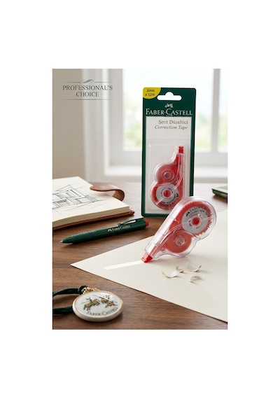 Şerit Daksil Beyaz 5mmx12 Metre 2 Adet Faber Castell Şerit Düzeltici Şerit Silici Yazı Silici Büro Ofis Okul