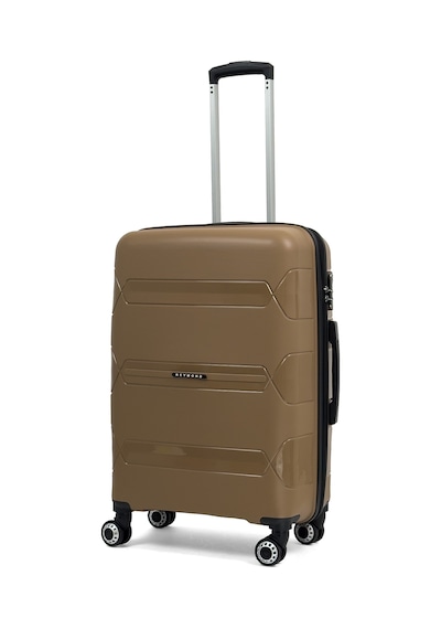 Reymond Luggage Lucas Polipropilen Kırılmaz Valiz, Orta Boy Gold