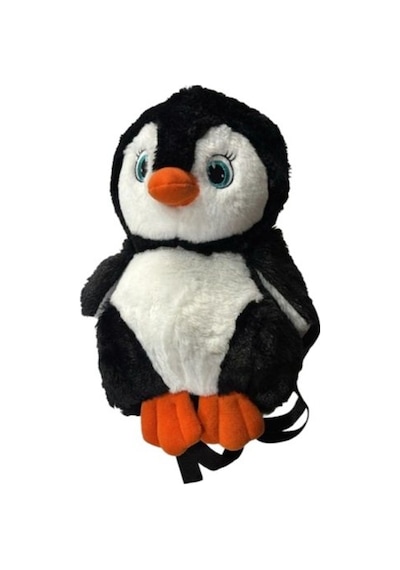 Unicus Peluş Sırt Çantası Siyah Penguen Uncs-1059 Çok Renkli
