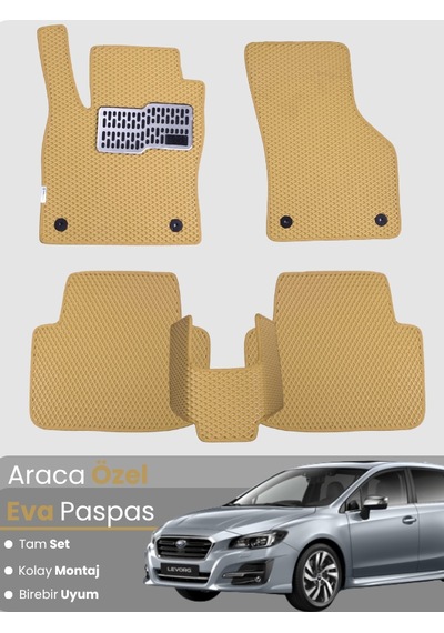 Subaru Levorg 2014-2020 Uyumlu Eva Paspas Tam Set Oto Paspas,araca Özel,kolay Montaj 841