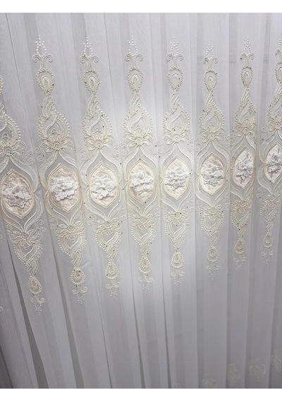 Cansel Gold 1/2,5 Pileli Tül Perde, 100 X 250 Çok Renkli