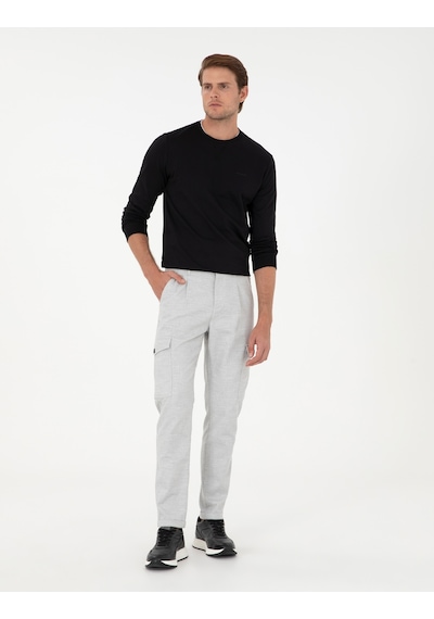 Pierre Cardin Erkek Açık Gri Pantolon Kanvas-chino 50292496-vr001 Açık Gri
