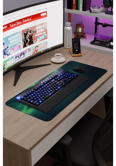 Orka Kaymaz Dikişli Kauçuk Oyuncu Mousepad V1 - 70x30 Xl Gaming Mouse Pad Fare Altlığı