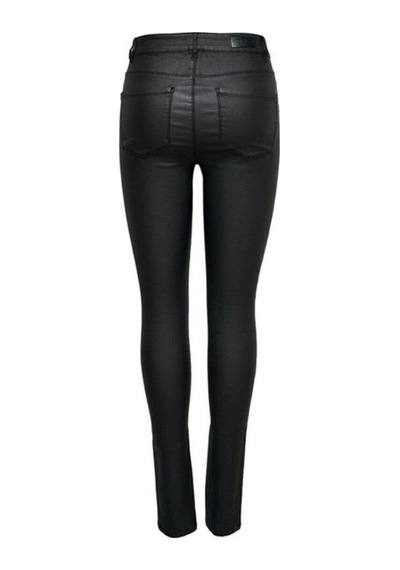 Only Kadın Pantolon Onlanne K Mid Waist Coated Pnt Noos-22158 Siyah
