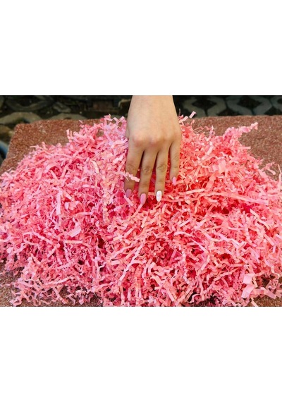 Pembe Z Zigzag Kırpık Kağıt 50 Gr Hediye Kutu İçi Dolgu & Süsleme