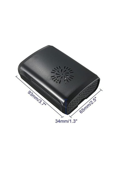 Raspberry Pi B+/2/3 Siyah, Fan Uyumlu Case