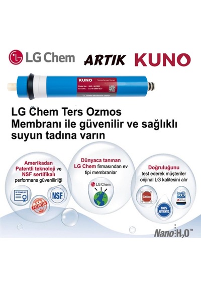 Su Arıtma Filtre Seti Inline Set Lg Kuno Membran En İyi  Set