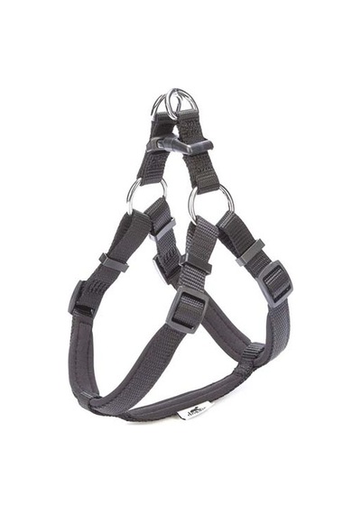 Doggie Comfort Dokuma Ronin Köpek Göğüs Tasması Siyah 2.5 x 65-75 CM Siyah