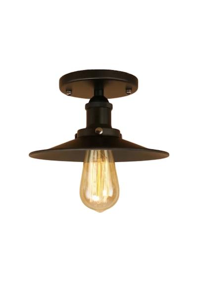 Dylight Retro Metal Dekoratif Siyah Tavan Plofyoner Avize Çap. 23 (537179686)