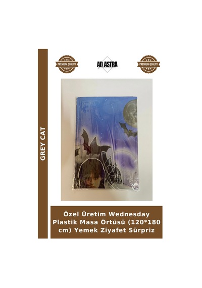 Özel Üretim Wednesday Plastik Masa Örtüsü 120 180 Cm Yemek Ziyafet Sürpriz Çok Renkli