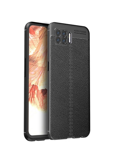 Oppo A73 Kilif Focus Deri Desen Silikon Arka Kapak 488492217