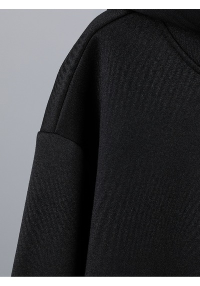 Uyguntarz Unisex Duffy Baskılı Oversize Genel Siyah