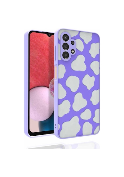 Samsung Uyumlu Galaxy A13 4G Kılıf Desenli Parlak Nora Kapak
