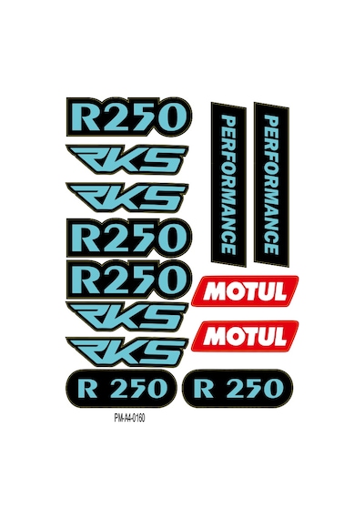 Sticker Seti Rks R250 Tasarımlı Grenaj Kaplama 01 Nötr