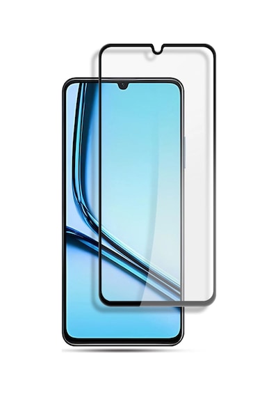 Forzacase Realme Note 50 İle Uyumlu Çerçeveli Tam Kaplayan Temperli Ekran Koruyucu - Fc003