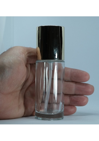Krem Ve Losyon Şişesi 50 Ml 2 Adet Boş Şeffaf Gri Kapaklı