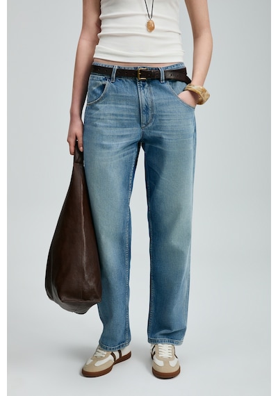 Lufian Eva Kadın Denim Straıght Fıt- Orta Bel Açık Mavi Açık Mavi 121200010100320