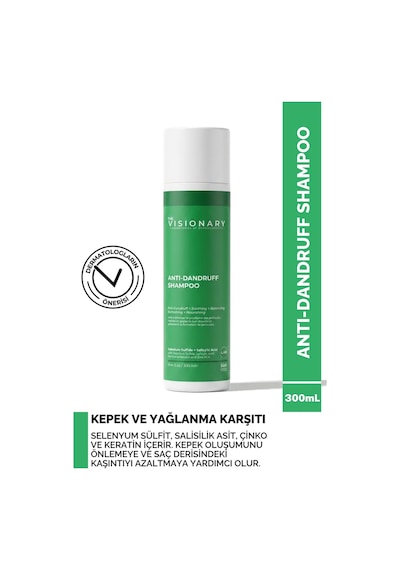 The Visionary Dandruff Kepek ve Yağlanma Karşıtı Şampuan 300 ML