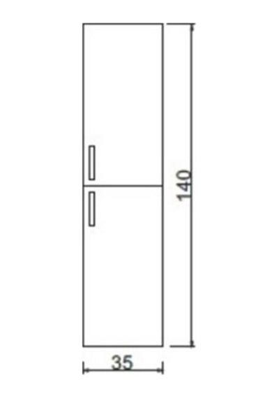 Denko Terra 35 Cm Mdf Beyaz Banyo Boy Dolabı Beyaz Denko Terra 35 Cm Mdf Beyaz Banyo Boy Dolabı Beyaz