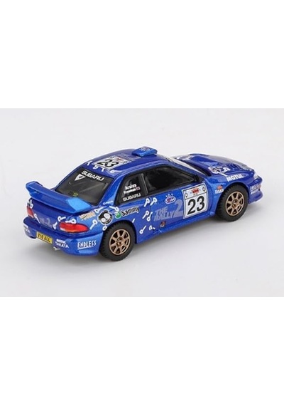 Sunrich Mgt01078-l Mını Gt 1/64 Subaru Impreza Wrc99 Acropolis Rally 2000 23 Sol Sap Bitmiş Ürün