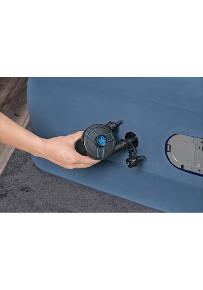 Bestway 67624 Alwayzaire Çift Kişilik Dahili Çift Pompalı Şişme Yatak 2.03m X 1.52m X 46cm Mavi