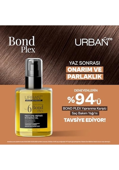 Plex Yıpranma Karşıtı Saç Bakım Yağı 100ml- Vegan