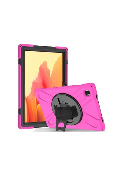 Samsung Galaxy T220 Tab A7 Lite 8.7 Kılıf Amazing Tablet Kapak - Pembe Bant