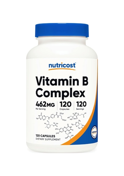 Nutricost High Potency Vitamin B Complex 462mg, 120 Capsules....