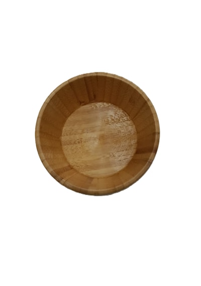Bambu Yuvarlak Çerez Kasesi Bambu Kase 2 Adet 11.5cm X 7cm Bambu