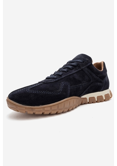 Luvishoes Lars Lacivert Süet Hakiki Deri Kadın Günlük Sneaker Lacivert