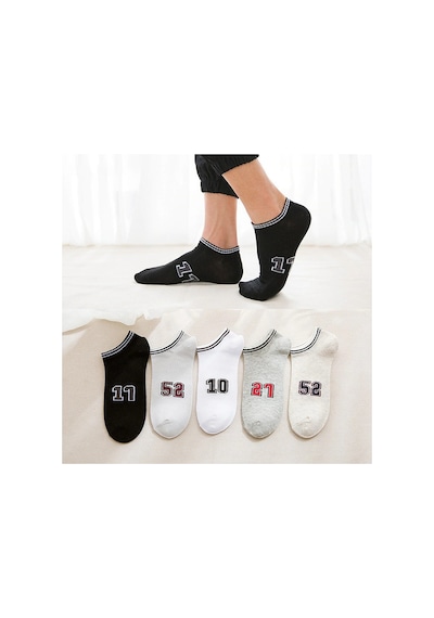 Bgk Unisex 5'li Patik Desenli Çorap Extra Rahat Çok Renkli