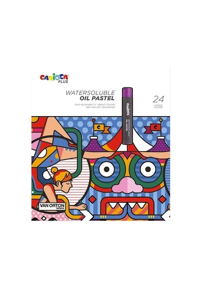 Carioca Plus Watersoluble Yağlı Pastel 24lü Suda Çözünür