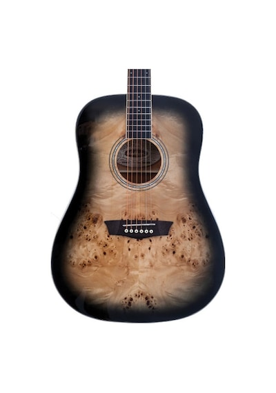 Washburn Dfbdb Deep Forest Burl Black Fade Akustik Siyah Geçişli Mistik Görünüm Güçlü Rezonans