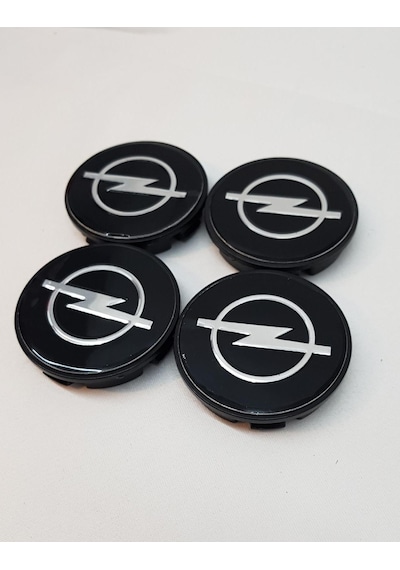 Jant Göbeği Opel Uyumlu 58-55 55Mm Yuva 4'Lü Set Siyah