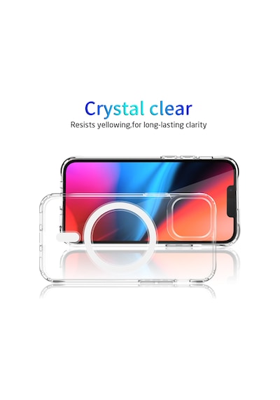 Teknomoda Samsung Note 10 Plus Kılıf Magsafe Kablosuz Şarj Uyumlu Şeffaf Silikon Kapak Note 10+ Şeffaf