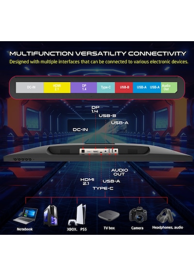 Gameon GOP28UHD144IPS 28" 1 MS 144 Hz IPS 4K Oyuncu Monitörü Siyah