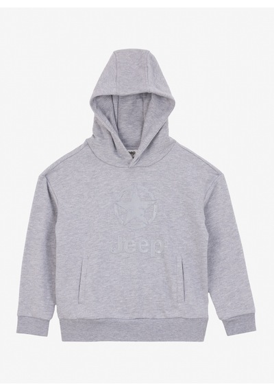Jeep Gri Melanj Erkek Çocuk Baskılı Sweatshirt J4wb-swt7508