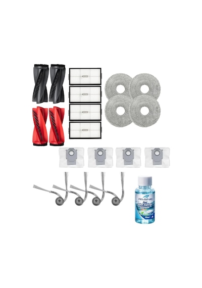 Roborock Saros 20 İle Uyumlu 2 Ana Fırça 4 Yan Fırça 4 Filtre 4 Mop 1 Deterjan 4 Toz Torbası 8